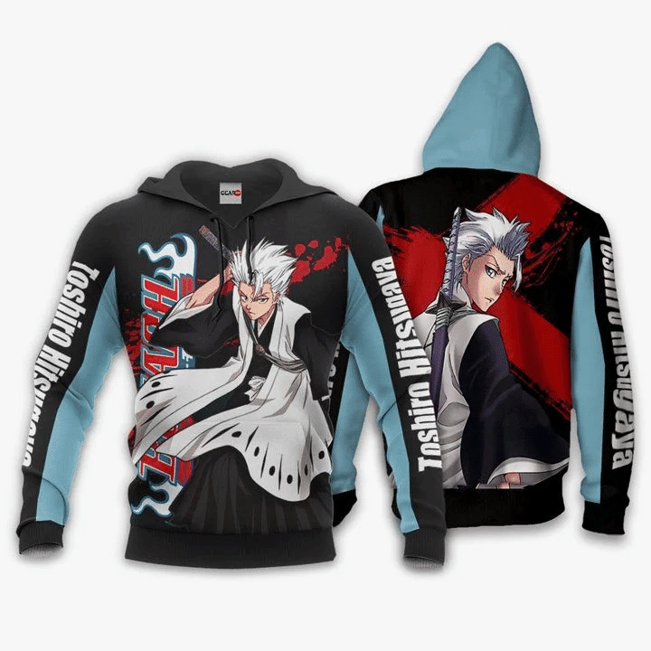 Toshiro Hitsugaya Bleach 3d Hoodie Zip Hoodie