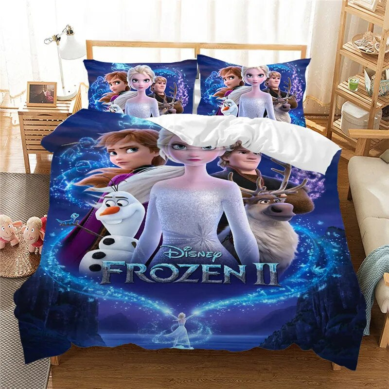Frozen Bedding Set Frozen Two Poster Characters Graphic Duvet Covers