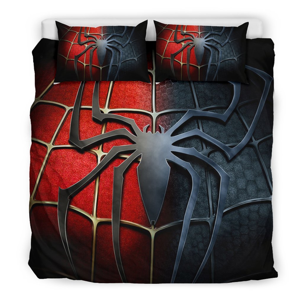 Spiderman Bedding Set MV Spiderman Venom Half Side Duvet Covers Black
