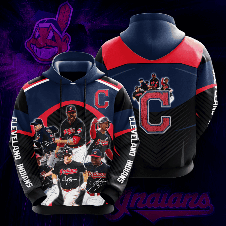 Cleveland Indians 3D All Over Print Hoodie & Zip Hoodie
