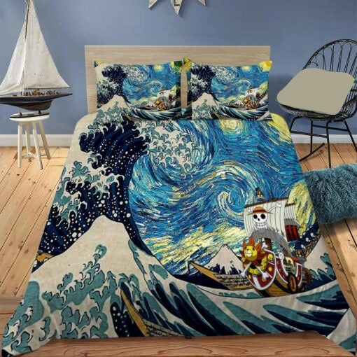One Piece Bedding Set One Piece The Great Wave Japan Duvet Covers