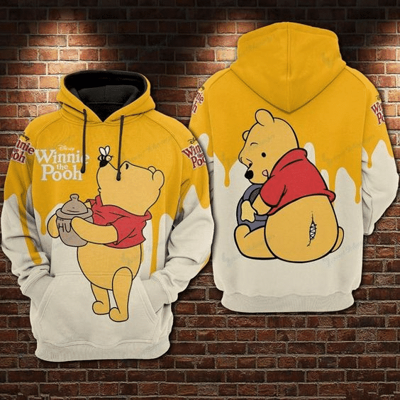 So Lovely Winnie The Pooh World 104 Cartoon Graphic Outfits Aop Hoodie