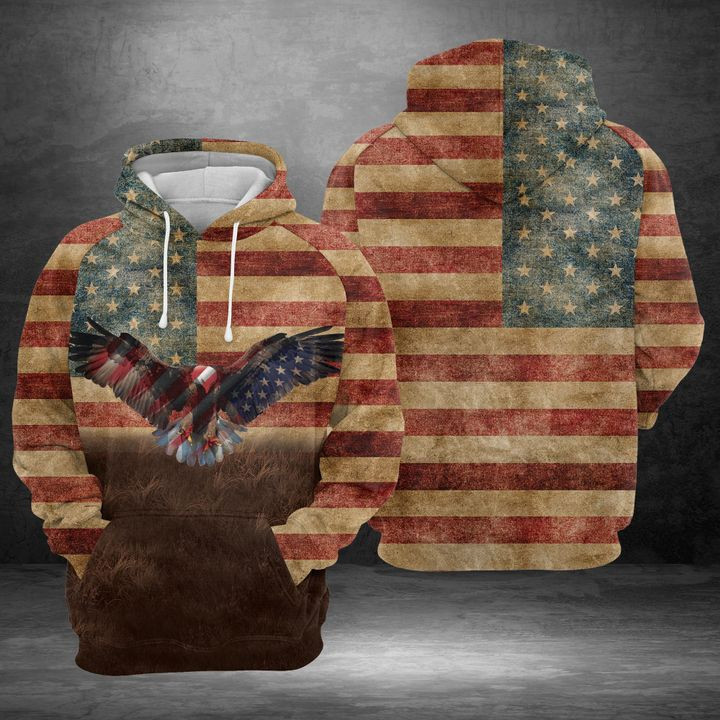 Eagle Proud 3D All Over Print Hoodie & Zip Hoodie