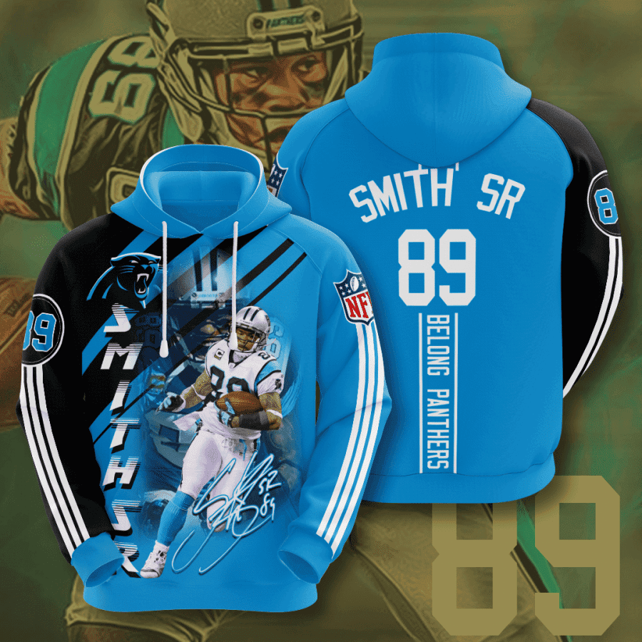 Carolina Panthers Steve Smith Sr 3D All Over Print Hoodie & Zip Hoodie