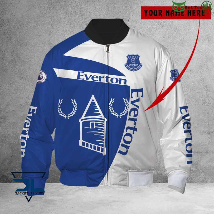 Everton FC Custom Name Bomber Jacket
