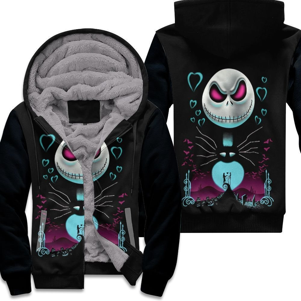 Printed Nightmare Before Christmas Jack Skellingtons 3D All Over Print Hoodie & Zip Hoodie