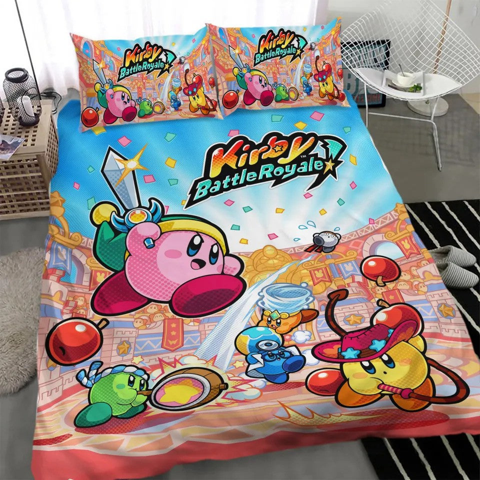 Kirby Bedding Set Kirby Battle Royale Graphic Duvet Covers