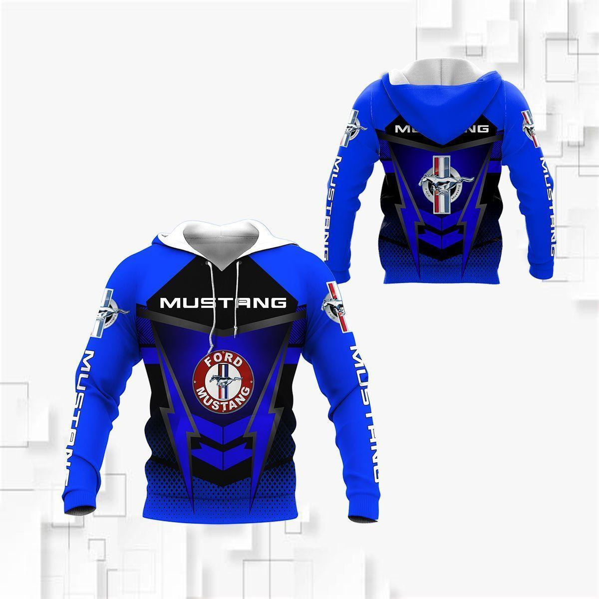 Ford Mustang Shirt 933, 3d Hoodie Zip Hoodie