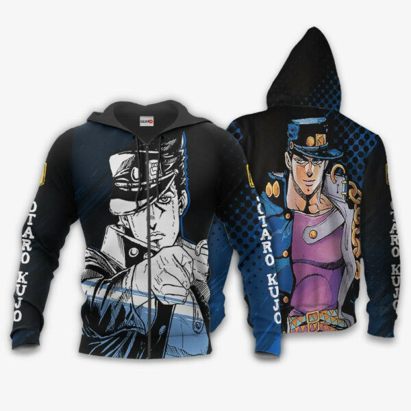 Jotaro Kujo Jojo?s Bizarre Adventure Anime 3k184 Cartoon 3d Hoodie Zip Hoodie 554