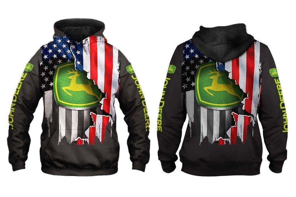 John Deer Us Flag 3D All Over Print Hoodie & Zip Hoodie