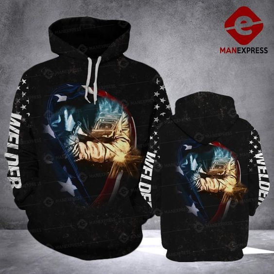 Welder Flag Tqt All Over Print Unisex Pullover Hoodie