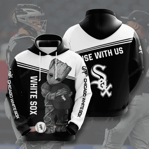 Groot Hugging CHICAGO WHITE SOX 3D All Over Print Hoodie & Zip Hoodie