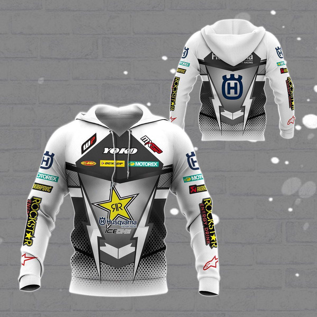 Husqvarna Factory Facing Shirt 361, 3d Hoodie Zip Hoodie