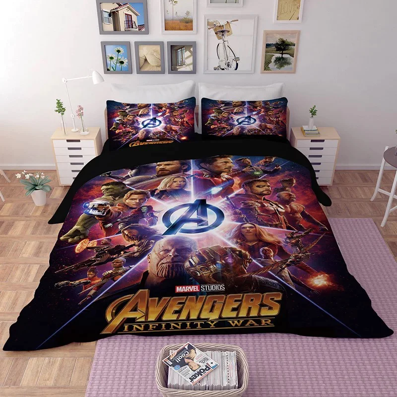 MV Bedding Set Avengers Infinity War Poster Duvet Covers