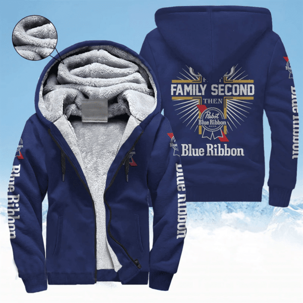 Pabst Blue Ribbon Fan Gift, Pabst Blue Ribbon Fleece Jacket 23