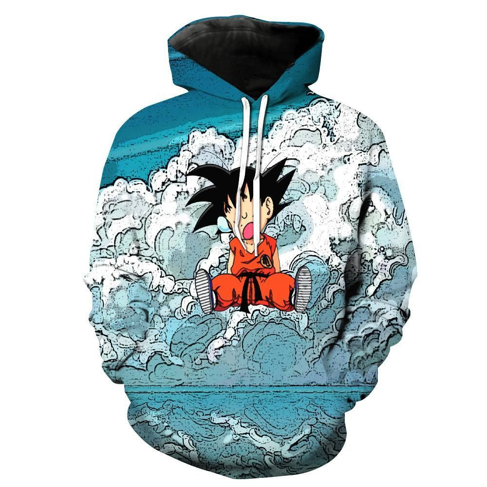 Sleeping Kid Goku Dragon Ball Z 3D All Over Print Hoodie & Zip Hoodie