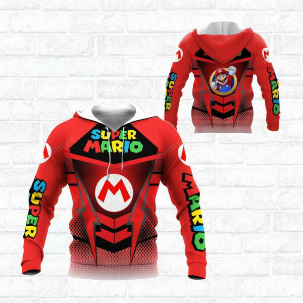 Super Mario Shirt 757, 3d Hoodie Zip Hoodie 1903