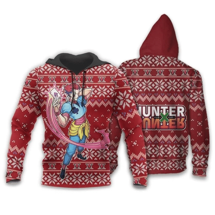 Hisoka Ugly Christmas Hunter X Hunter Xmas 3d Hoodie Zip Hoodie