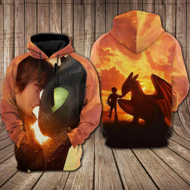 How To Train Your Dragon The Hidden World 3d Hoodie Zip Hoodie