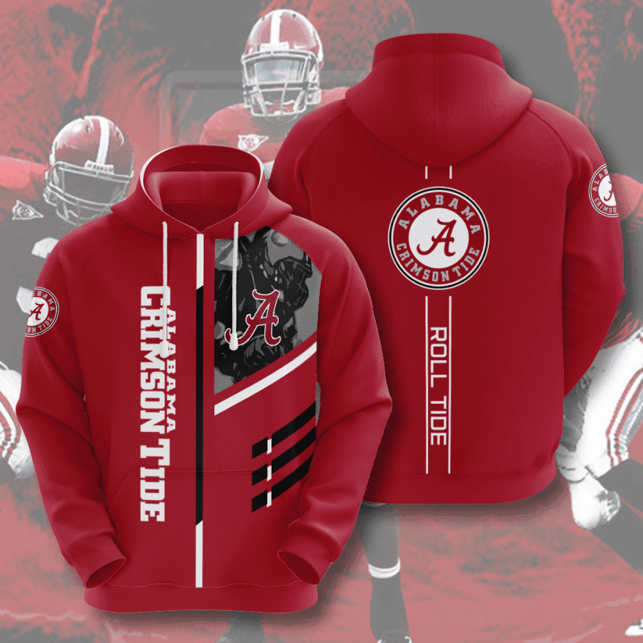 Alabama Crimson Tide 3D All Over Print Hoodie & Zip Hoodie