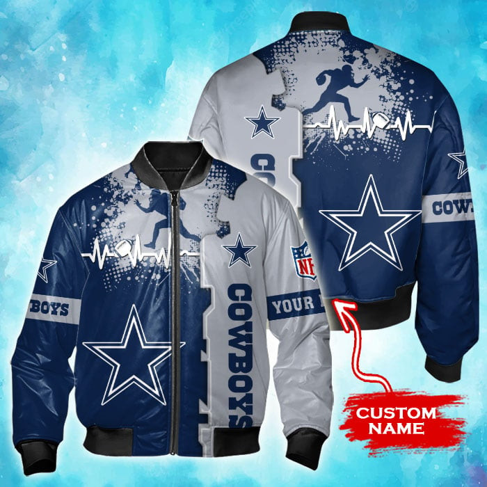 Cowboys Personalized Thick Bomber Jacket CSBBT150