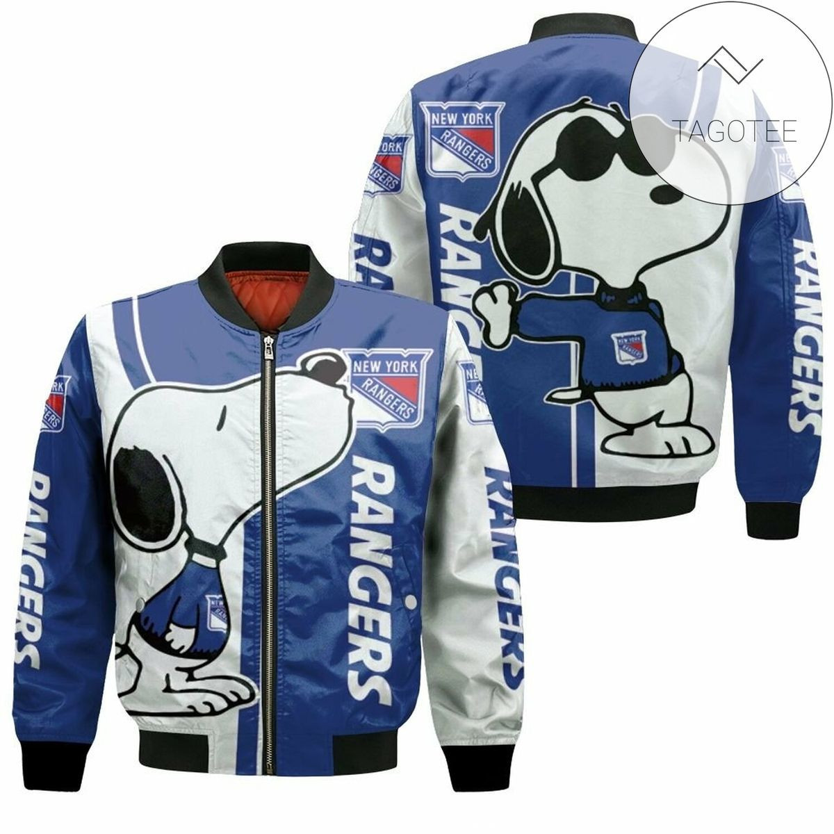 New York Rangers Snoopy Lover Bomber Jacket