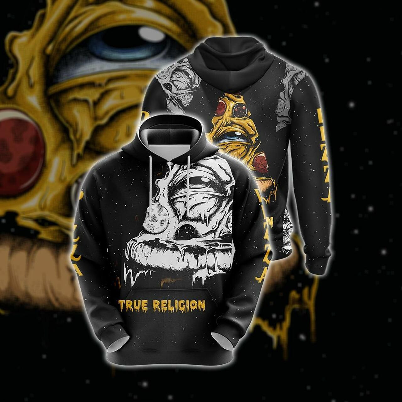 True Religion Pizza Unisex 3D All Over Print Hoodie & Zip Hoodie