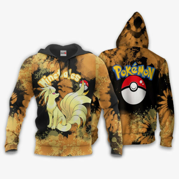 Ninetales Anime Pokemon Tie Dye Style 1k795 Cartoon Graphic Outfits Aop 3d Hoodie Zip Hoodie 2511