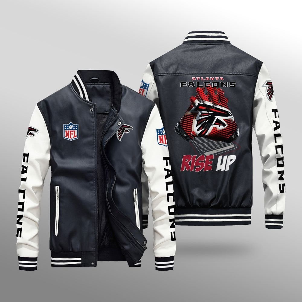 Atlanta Falcons Leather Bomber Jacket BG18