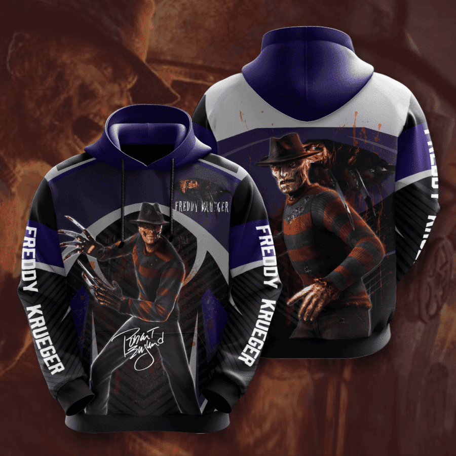 Freddy Krueger 3D All Over Print Hoodie & Zip Hoodie