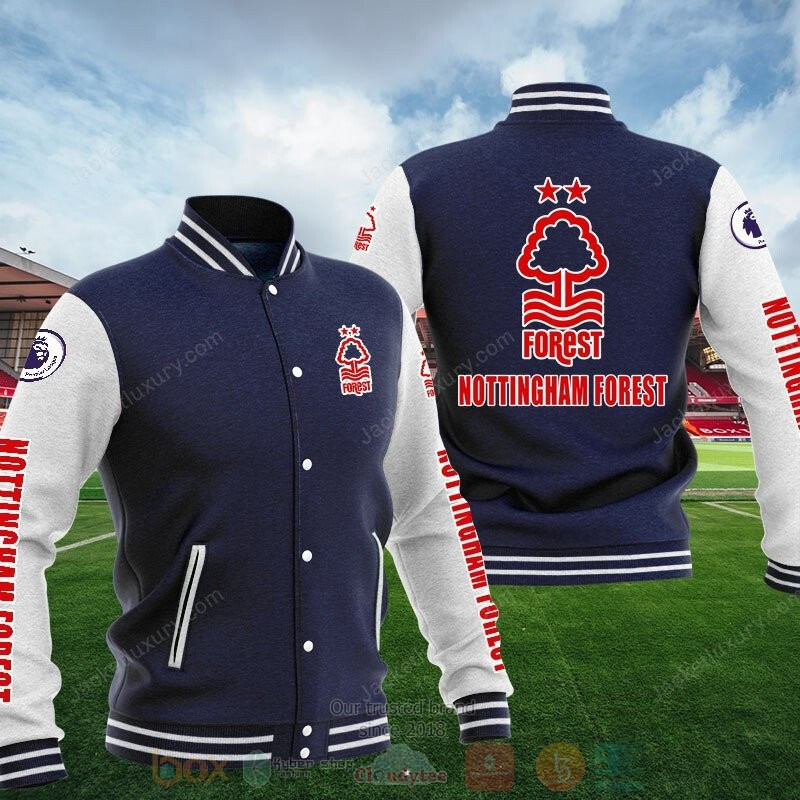 Nottingham Forest FC Dark Blue Baseball Jacket