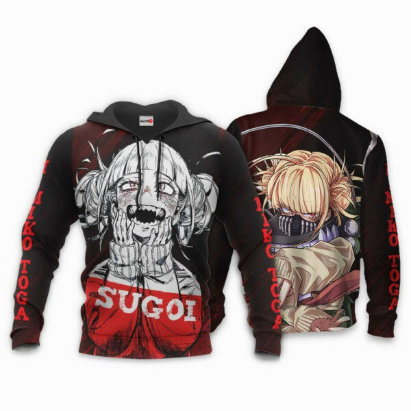 Himiko Toga Sugoi My Hero Academia Anime 3k360 Cartoon 3d Hoodie Zip Hoodie 531