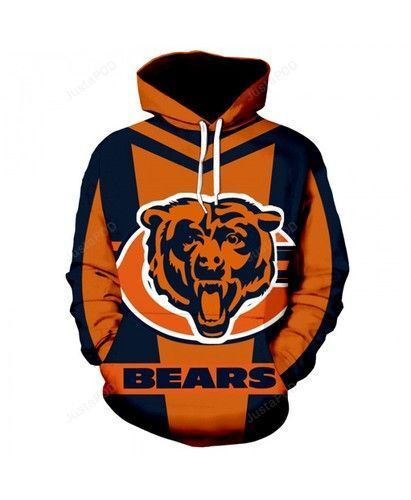 American Football Cool Chicago Bears 3D All Over Print Hoodie & Zip Hoodie