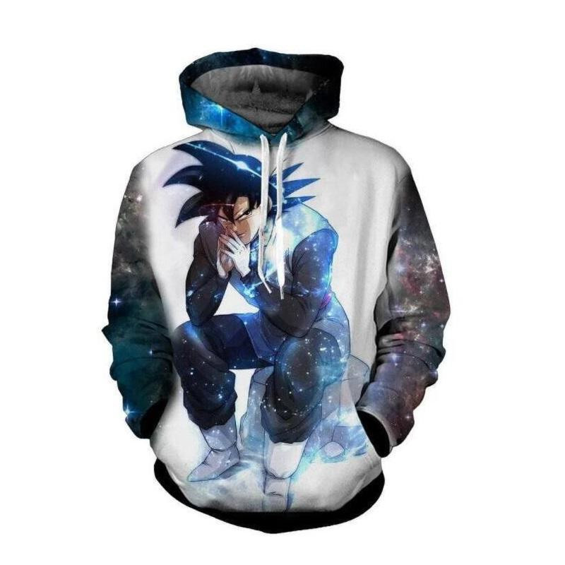 Dragon Ball Z Sitting Goku 3D All Over Print Hoodie & Zip Hoodie