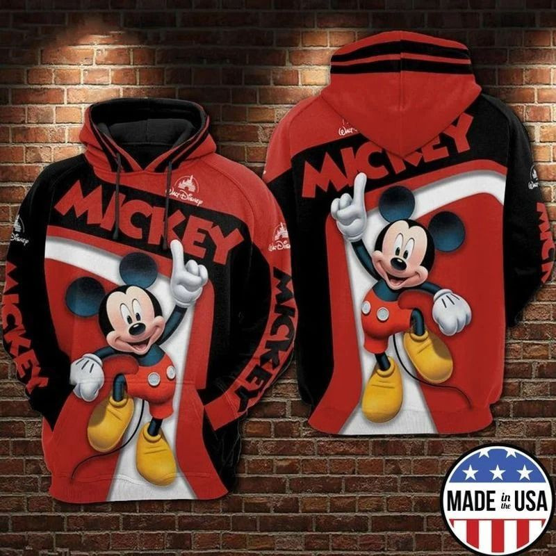 Mickey Full Over Printing 5 3d Hoodie 2