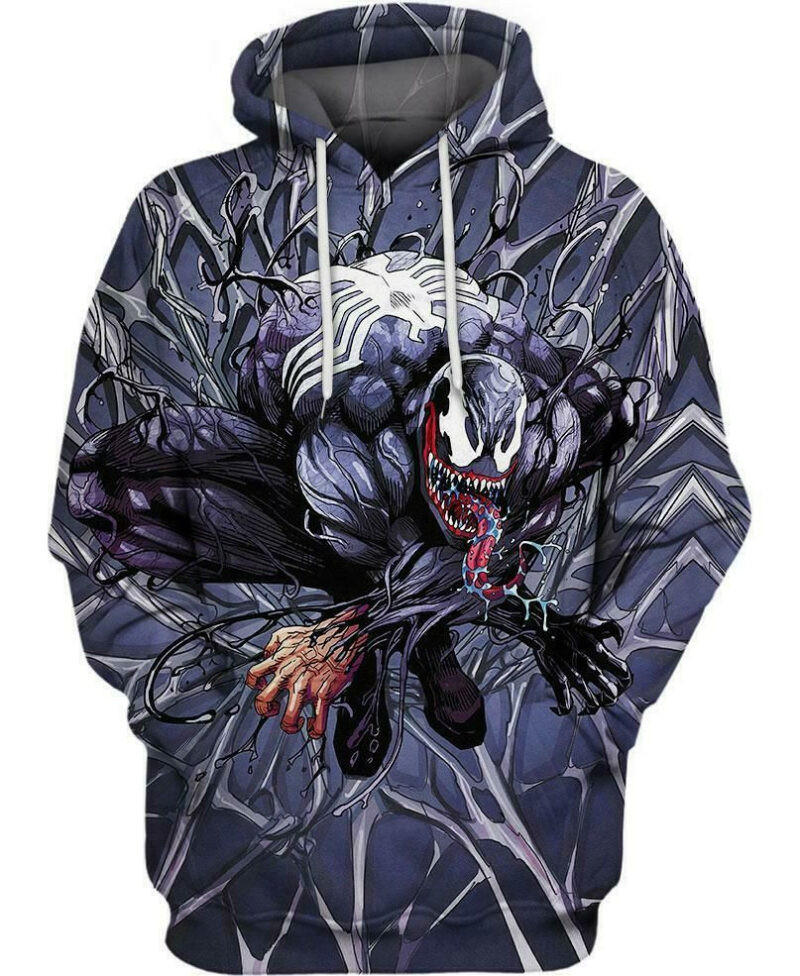 Spider Venom 3d Hoodie