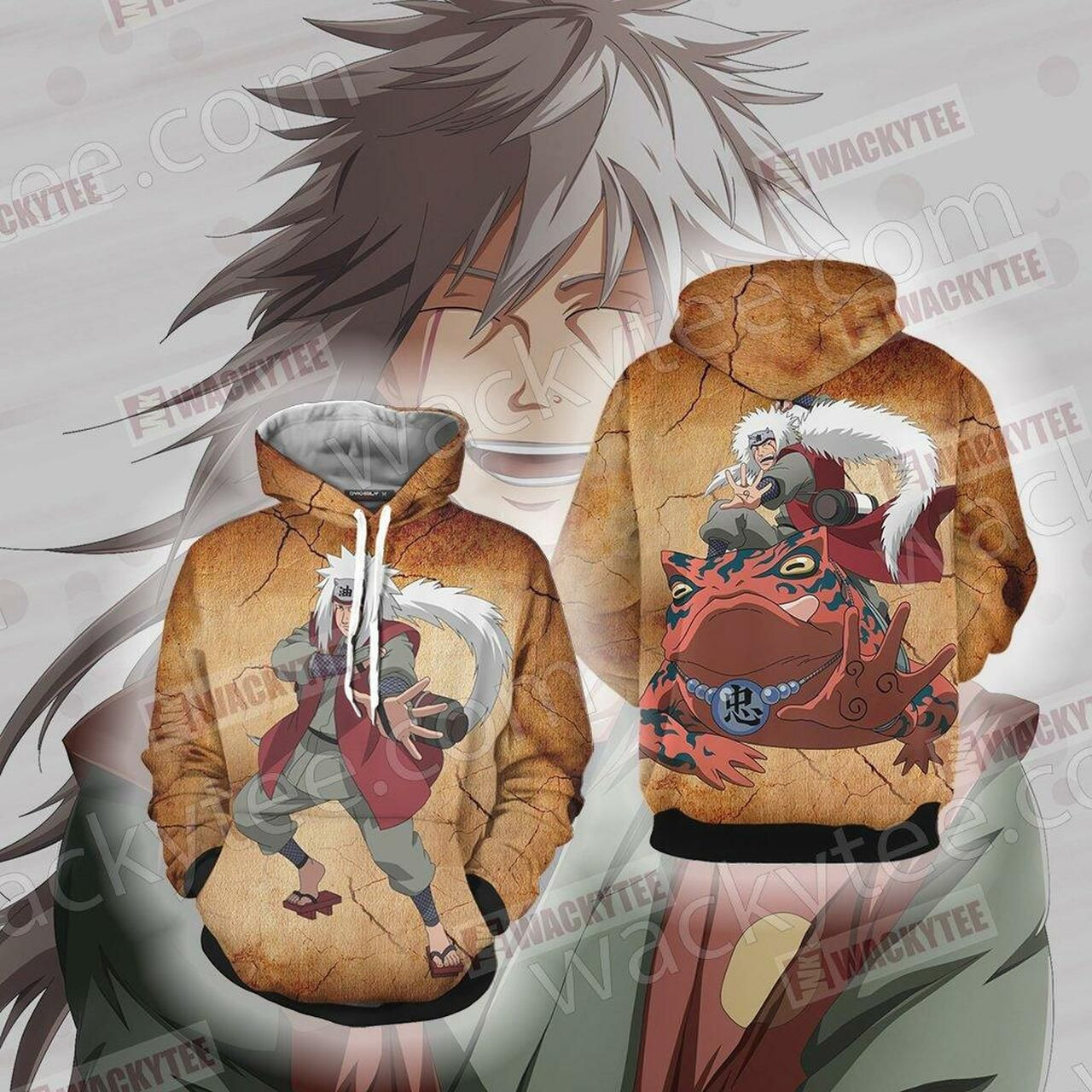 Naruto Jiraiya Unisex 3D All Over Print Hoodie & Zip Hoodie