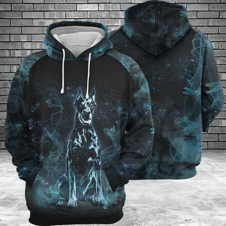 Doberman Pinscher Galaxy 3D All Over Print Hoodie & Zip Hoodie