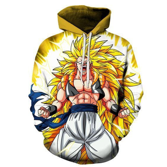Dragon Ball Z Super Saiyan 3D All Over Print Hoodie & Zip Hoodie