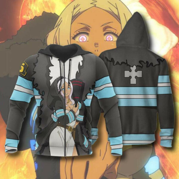 Hibana Fire Force Anime 2k952 Cartoon 3d Hoodie Zip Hoodie 441