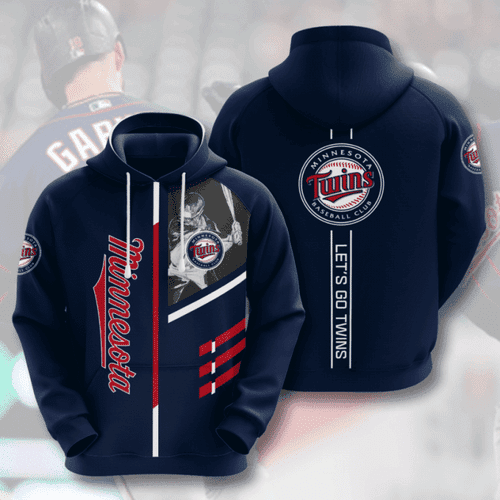 MLB Minnesota Twins 3D All Over Print Hoodie & Zip Hoodie