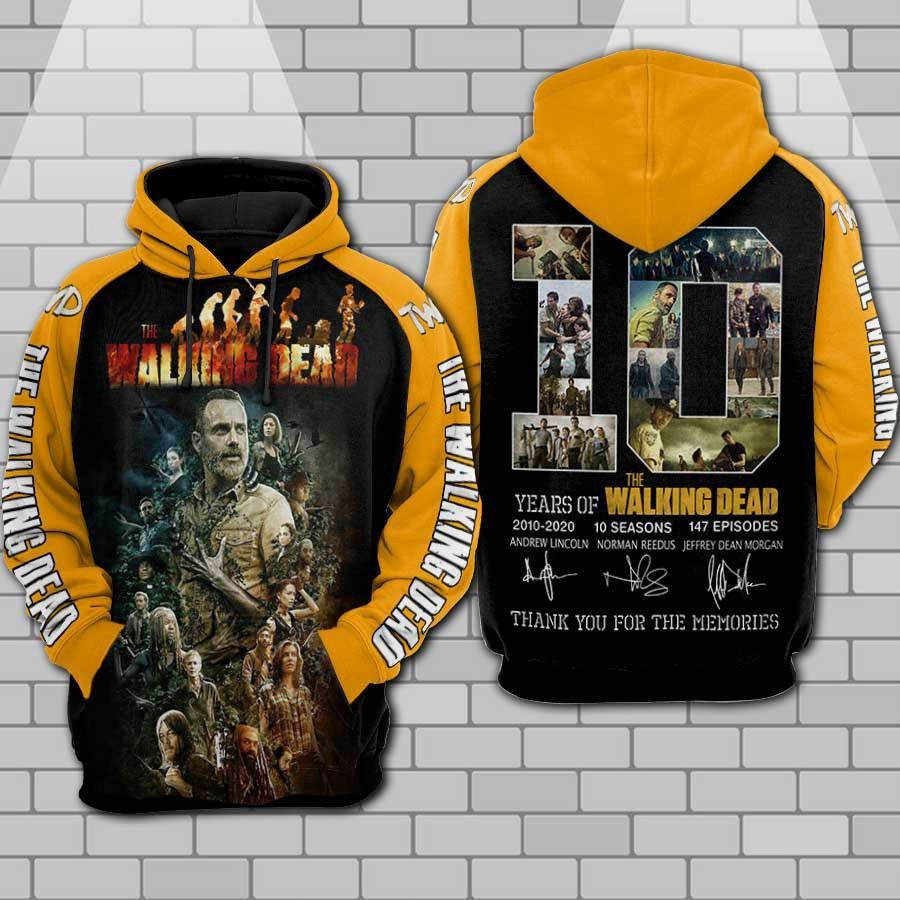 The Walking Dead Years Of 2010 2020 3D All Over Print Hoodie & Zip Hoodie