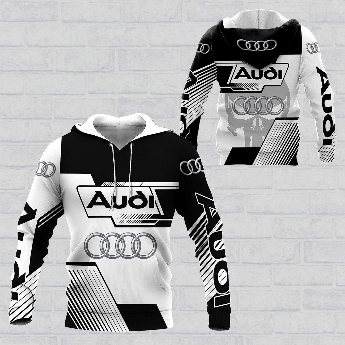 Audi Shirt 445, 3d Hoodie Zip Hoodie