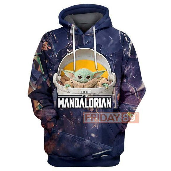 The Child Floating Baby Yoda Mandalorian 3D All Over Print Hoodie & Zip Hoodie