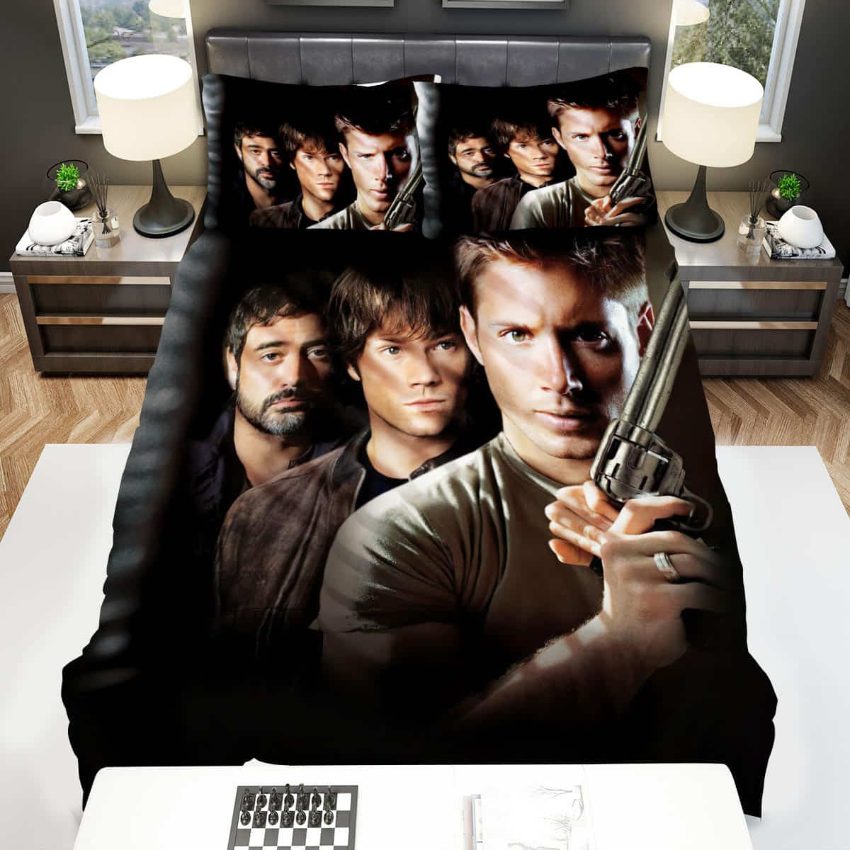 Supernatural Bedding Set Sam Dean John Winchester Graphic Duvet Covers