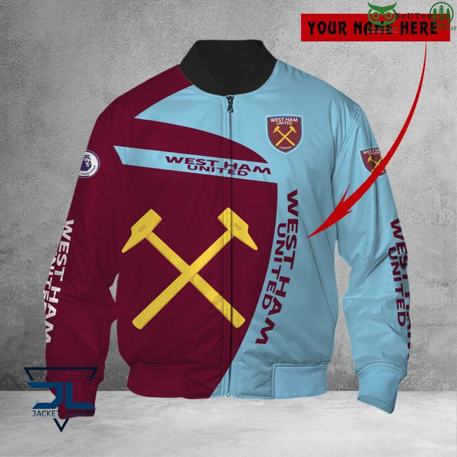 West Ham United FC Custom Name Edition Bomber Jacket