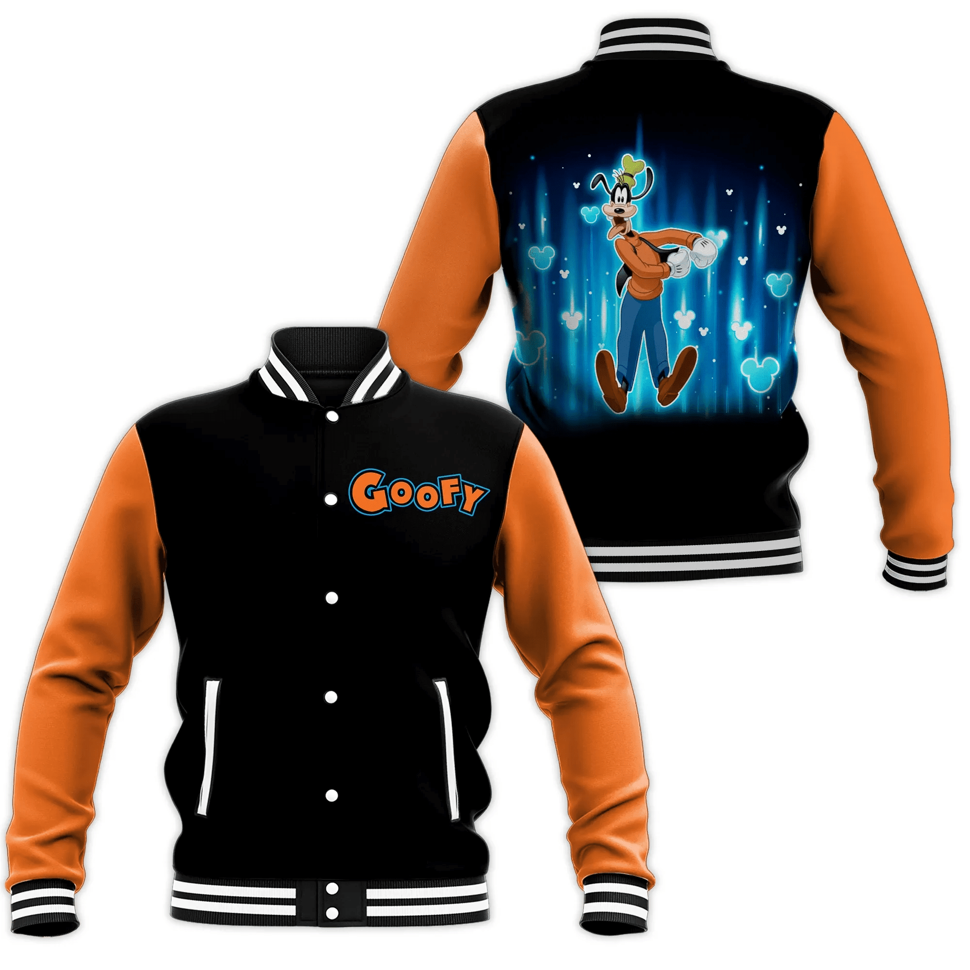 Goofy Mickey Comics Disney Cartoon 522 Gift Lover Baseball Jacket