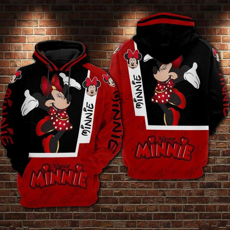Minnie Mouse Happy - Over Print 3d Hoodie Zip Hoodie 13