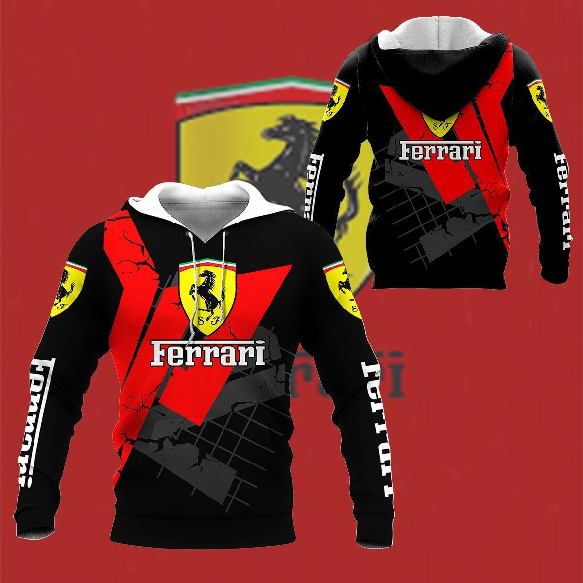 Scuderia Ferrari Luxyry Racing Car F1 8k147 3d Zip Hoodie Hoodie Ii0