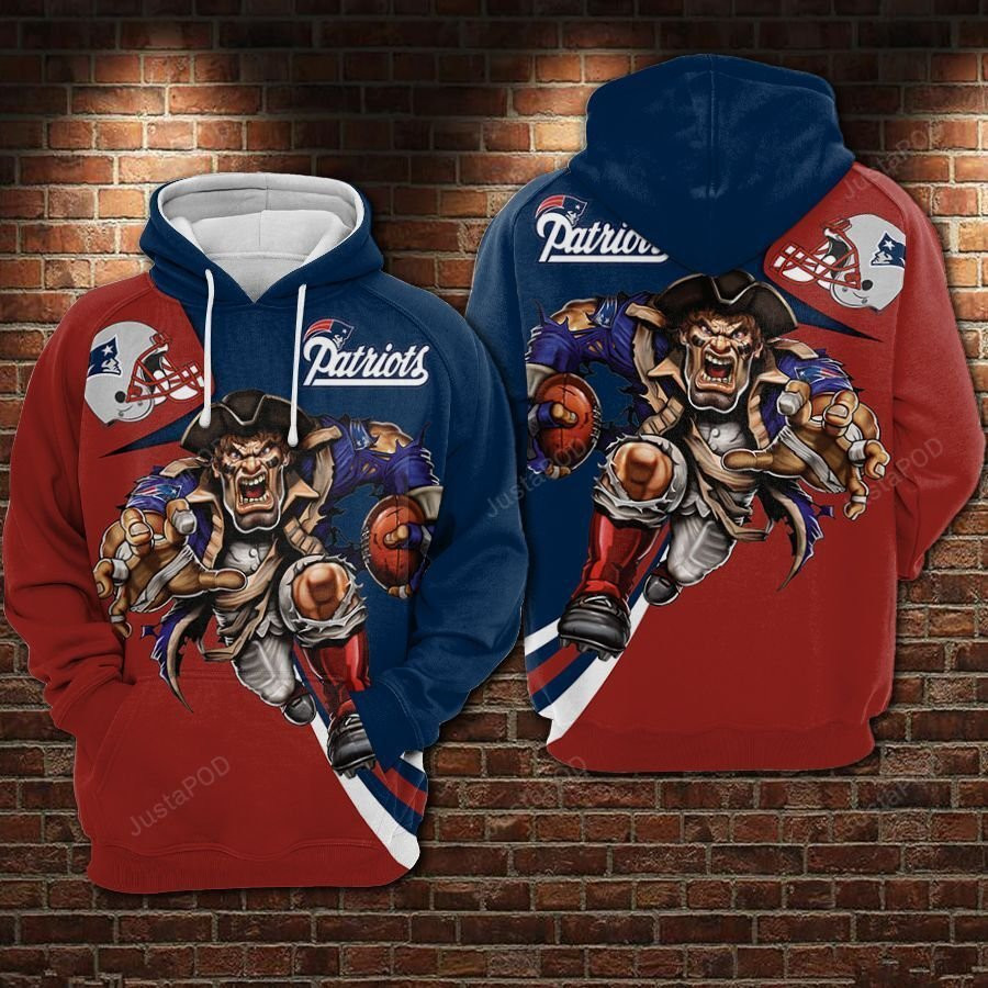 New England Patriots Football 3D All Over Print Hoodie & Zip Hoodie